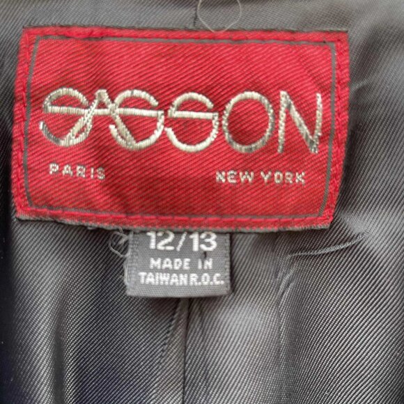 Vintage Sasson 100% Wool Tweed Blazer – Size 12/13 - Picture 4 of 4